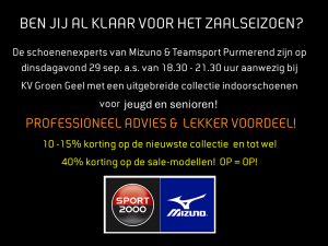 TEAMSPORT NAAR GROEN GEEL sep 2026 TEAMSPORT NAAR GROEN GEEL sep 2026