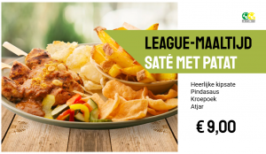 League maaltijd sate