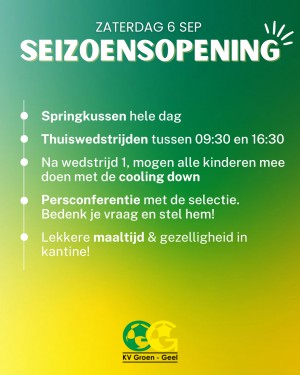 seizoensopening